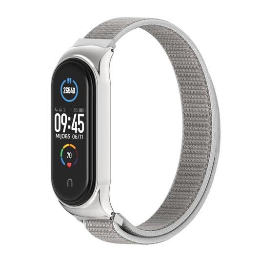 For Xiaomi Mi Band 6 / 5 / 4 / 3 Mijobs CS Breathable Nylon Watch Band(Seashell) - Watch Bands by MIJOBS | Online Shopping UK | buy2fix
