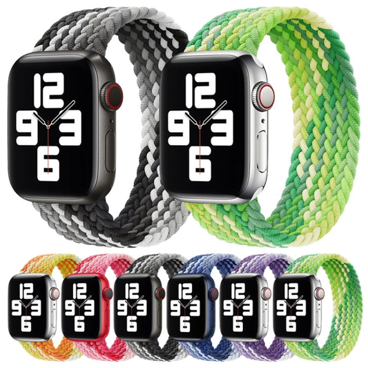 Single Loop Weaving Nylon Watch Band, Size: XS 128mm For Apple Watch Series 9&8&7 41mm / SE 3&SE 2&6&SE&5&4 40mm / 3&2&1 38mm(Lime) by buy2fix