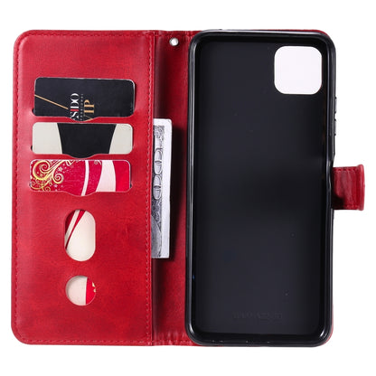 For Samsung Galaxy A22 5G Fashion Calf Texture Zipper Horizontal Flip Leather Case with Holder & Card Slots & Wallet(Red) by buy2fix