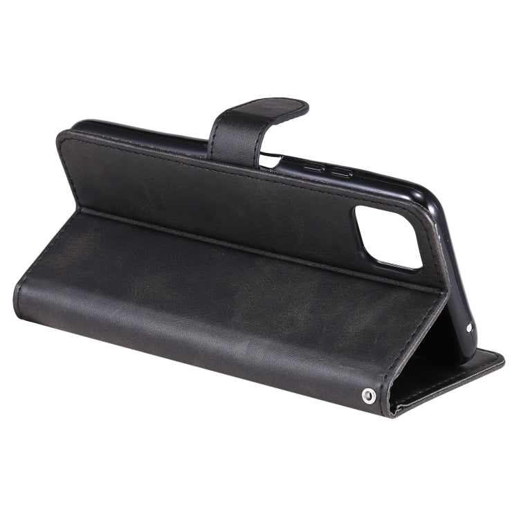 For Samsung Galaxy A22 5G Fashion Calf Texture Zipper Horizontal Flip Leather Case with Holder & Card Slots & Wallet(Black) by buy2fix