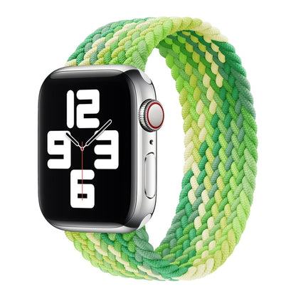 Single Loop Weaving Nylon Watch Band, Size: S 135mm For Apple Watch Series 9&8&7 41mm / SE 3&SE 2&6&SE&5&4 40mm / 3&2&1 38mm(Lime) by buy2fix