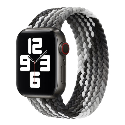 Single Loop Weaving Nylon Watch Band, Size: M 145mm For Apple Watch Series 9&8&7 41mm / SE 3&SE 2&6&SE&5&4 40mm / 3&2&1 38mm(Black) by buy2fix