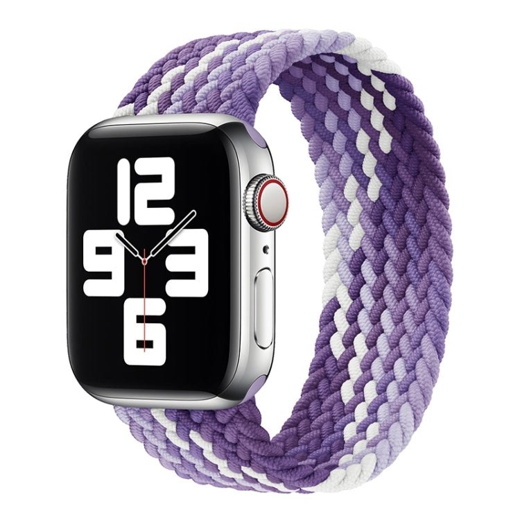 Single Loop Weaving Nylon Watch Band, Size: M 145mm For Apple Watch Series 9&8&7 41mm / SE 3&SE 2&6&SE&5&4 40mm / 3&2&1 38mm(Grape Purple) by buy2fix