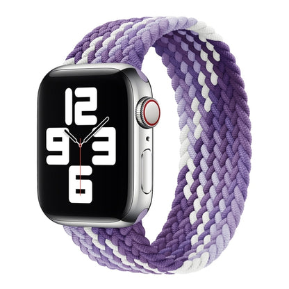 Single Loop Weaving Nylon Watch Band, Size: M 145mm For Apple Watch Series 9&8&7 41mm / SE 3&SE 2&6&SE&5&4 40mm / 3&2&1 38mm(Grape Purple) by buy2fix