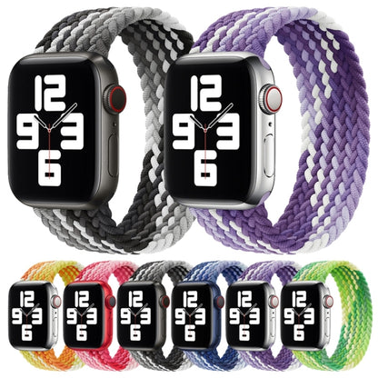 Single Loop Weaving Nylon Watch Band, Size: S 145mm For Apple Watch Ultra 49mm&Watch Ultra 2 49mm / Series 9&8&7 45mm / SE 3&SE 2&6&SE&5&4 44mm / 3&2&1 42mm(Black) by buy2fix