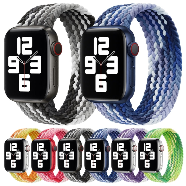Single Loop Weaving Nylon Watch Band, Size: M 155mm For Apple Watch Ultra 49mm&Watch Ultra 2 49mm / Series 9&8&7 45mm / SE 3&SE 2&6&SE&5&4 44mm / 3&2&1 42mm(Lime) by buy2fix