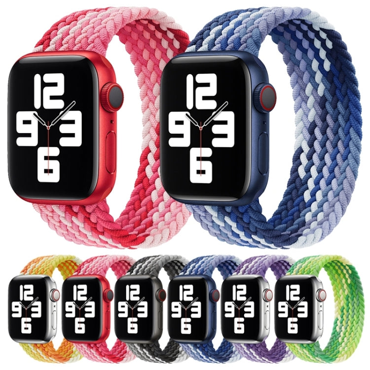 Single Loop Weaving Nylon Watch Band, Size: L 165mm For Apple Watch Ultra 49mm&Watch Ultra 2 49mm / Series 9&8&7 45mm / SE 3&SE 2&6&SE&5&4 44mm / 3&2&1 42mm(Grape Purple) by buy2fix