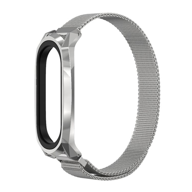 For Xiaomi Mi Band 6 / 5 / 4 / 3 Mijobs Milan Magnetic GT Stainless Steel Watch Band(Silver) - Watch Bands by MIJOBS | Online Shopping UK | buy2fix