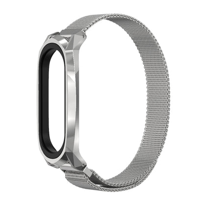 For Xiaomi Mi Band 6 / 5 / 4 / 3 Mijobs Milan Magnetic GT Stainless Steel Watch Band(Silver) - Watch Bands by MIJOBS | Online Shopping UK | buy2fix