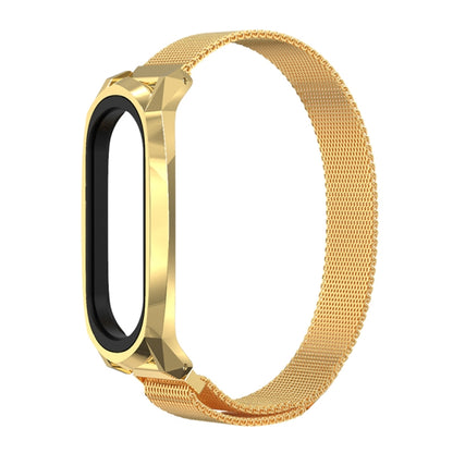 For Xiaomi Mi Band 6 / 5 / 4 / 3 Mijobs Milan Magnetic GT Stainless Steel Watch Band(Gold) - Watch Bands by MIJOBS | Online Shopping UK | buy2fix