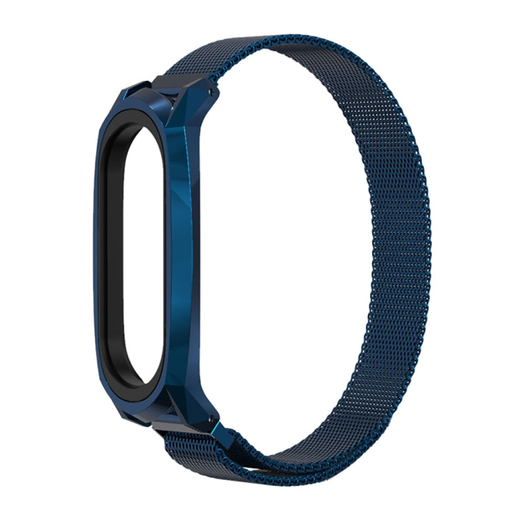 For Xiaomi Mi Band 6 / 5 / 4 / 3 Mijobs Milan Magnetic GT Stainless Steel Watch Band(Blue) - Watch Bands by MIJOBS | Online Shopping UK | buy2fix