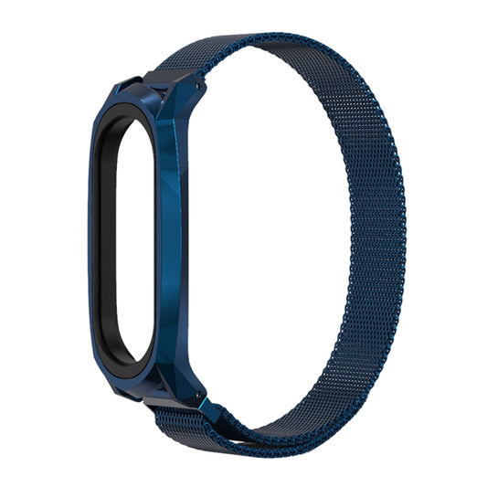 For Xiaomi Mi Band 6 / 5 / 4 / 3 Mijobs Milan Magnetic GT Stainless Steel Watch Band(Blue) - Watch Bands by MIJOBS | Online Shopping UK | buy2fix