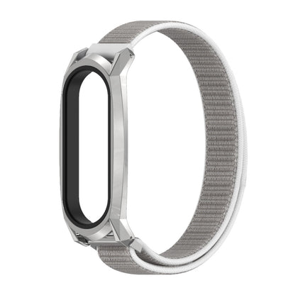 For Xiaomi Mi Band 6 / 5 / 4 / 3 Mijobs GT Nylon Loop Watch Band(Seashell Silver) - Watch Bands by MIJOBS | Online Shopping UK | buy2fix