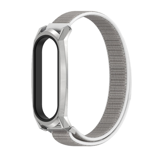 For Xiaomi Mi Band 6 / 5 / 4 / 3 Mijobs GT Nylon Loop Watch Band(Seashell Silver) - Watch Bands by MIJOBS | Online Shopping UK | buy2fix