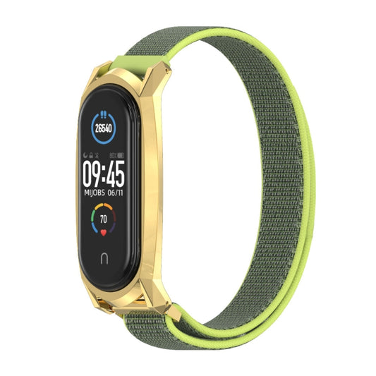 For Xiaomi Mi Band 6 / 5 / 4 / 3 Mijobs GT Nylon Loop Watch Band(Yellow Gold) - Watch Bands by MIJOBS | Online Shopping UK | buy2fix