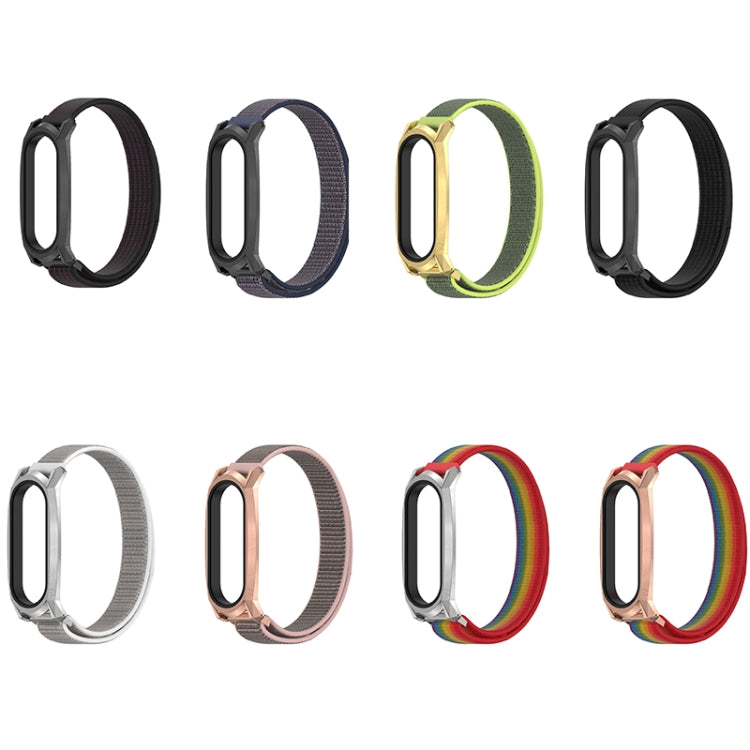 For Xiaomi Mi Band 6 / 5 / 4 / 3 Mijobs GT Nylon Loop Watch Band(Pink Sand Rose Gold) - Watch Bands by MIJOBS | Online Shopping UK | buy2fix