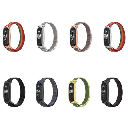 For Xiaomi Mi Band 6 / 5 / 4 / 3 Mijobs GT Nylon Loop Watch Band(Pink Sand Rose Gold) - Watch Bands by MIJOBS | Online Shopping UK | buy2fix