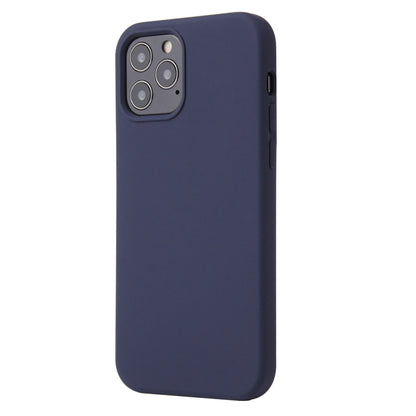 For iPhone 13 mini Solid Color Liquid Silicone Shockproof Protective Case (Midnight Blue) by buy2fix
