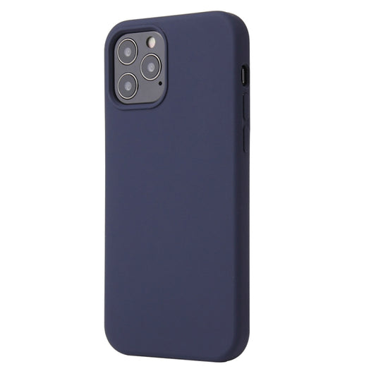 For iPhone 13 mini Solid Color Liquid Silicone Shockproof Protective Case (Midnight Blue) - iPhone 13 mini Cases by buy2fix | Online Shopping UK | buy2fix