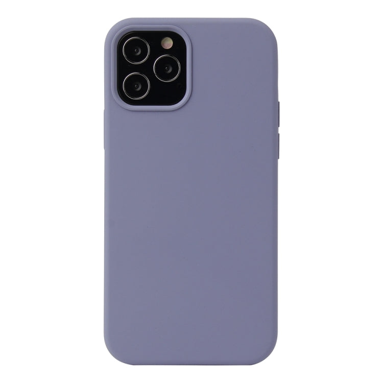 For iPhone 13 mini Solid Color Liquid Silicone Shockproof Protective Case (Lavender Grey) by buy2fix