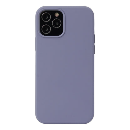 For iPhone 13 mini Solid Color Liquid Silicone Shockproof Protective Case (Lavender Grey) by buy2fix