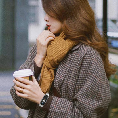 For Xiaomi Mi Band 6 / 5 / 4 / 3 Mijobs First Layer Cowhide Plus Watch Band(Brown Gold) - Watch Bands by MIJOBS | Online Shopping UK | buy2fix