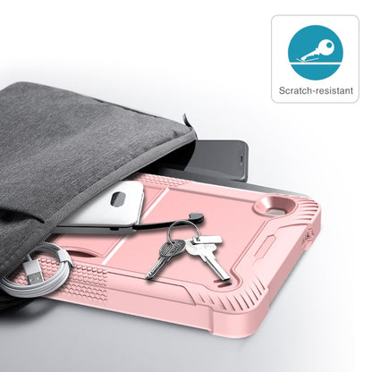 For Samsung Galaxy Tab A7 Lite T225/T220 Silicone + PC Shockproof Protective Case with Holder(Rose Gold) - Tab A7 Lite T220 / T225 by buy2fix | Online Shopping UK | buy2fix