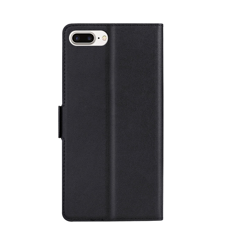 Ultra-thin Voltage Side Buckle PU + TPU Horizontal Flip Leather Case with Holder & Card Slot For iPhone 8 Plus & 7 Plus(Black) by buy2fix
