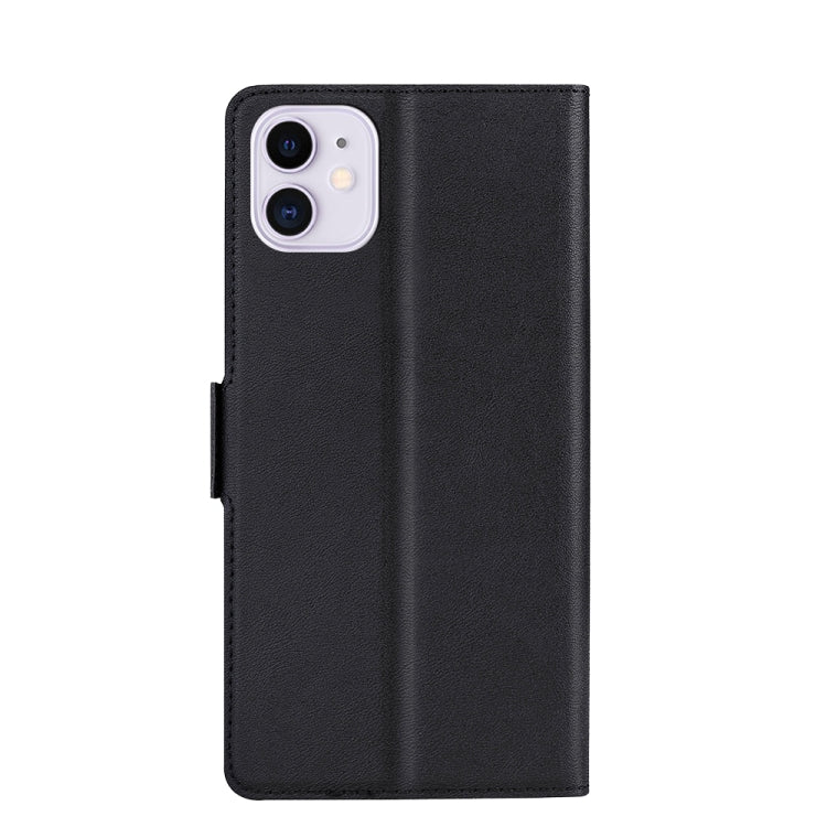 Ultra-thin Voltage Side Buckle PU + TPU Horizontal Flip Leather Case with Holder & Card Slot For iPhone 11(Black) by buy2fix