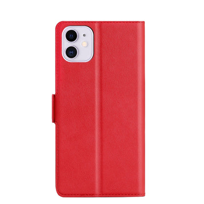 Ultra-thin Voltage Side Buckle PU + TPU Horizontal Flip Leather Case with Holder & Card Slot For iPhone 11(Red) by buy2fix