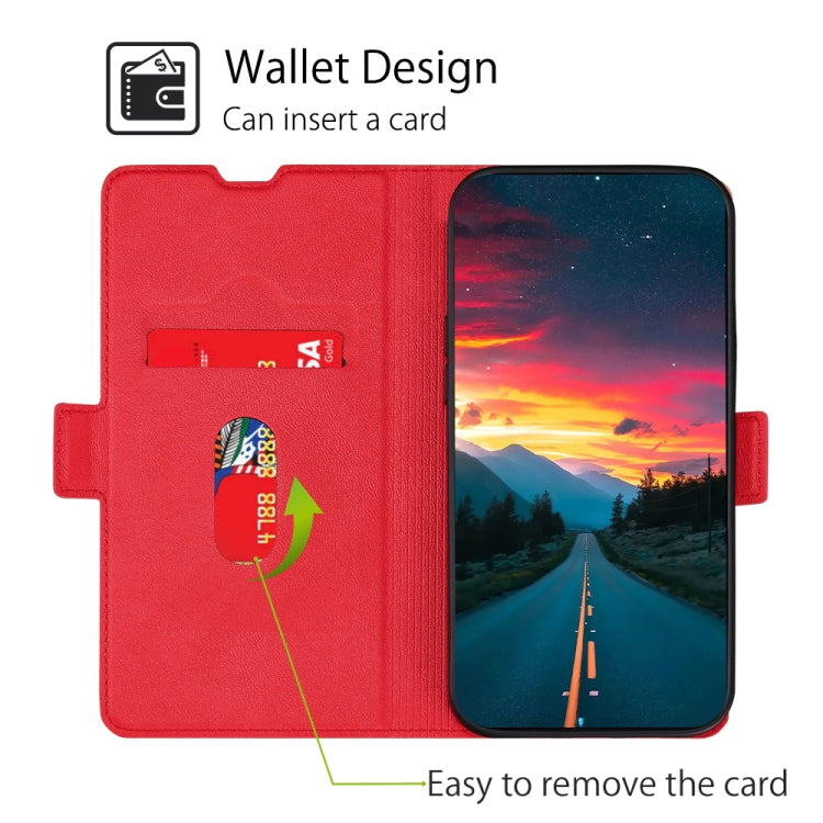 Ultra-thin Voltage Side Buckle PU + TPU Horizontal Flip Leather Case with Holder & Card Slot For iPhone 11(Red) by buy2fix