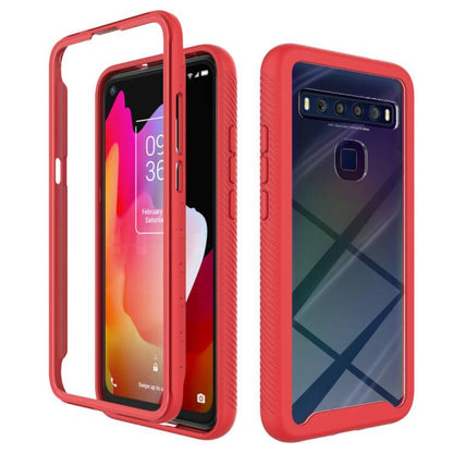 For TCL 10L Starry Sky Solid Color Series Shockproof PC + TPU Case(Red) - TCL by buy2fix | Online Shopping UK | buy2fix