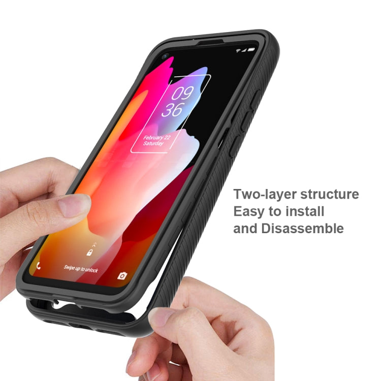 For TCL 10L Starry Sky Solid Color Series Shockproof PC + TPU Case(Red) - TCL by buy2fix | Online Shopping UK | buy2fix