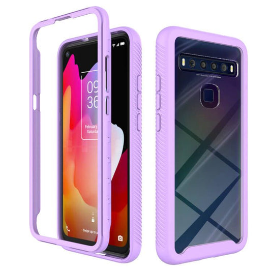 For TCL 10L Starry Sky Solid Color Series Shockproof PC + TPU Case(Purple) - TCL by buy2fix | Online Shopping UK | buy2fix