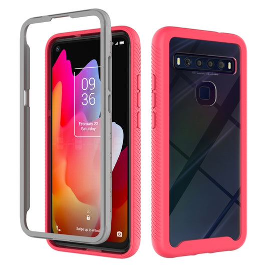 For TCL 10L Starry Sky Solid Color Series Shockproof PC + TPU Case(Rose Red) - TCL by buy2fix | Online Shopping UK | buy2fix