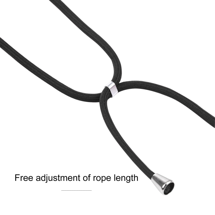 For Samsung Galaxy S21 FE Candy Colors TPU Protective Case with Lanyard(Black) by buy2fix