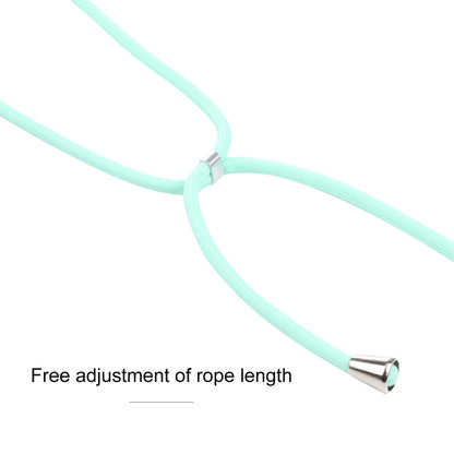 For Samsung Galaxy S21 FE Candy Colors TPU Protective Case with Lanyard(Mint Green) by buy2fix