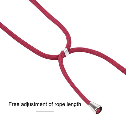 For Samsung Galaxy S21 FE Candy Colors TPU Protective Case with Lanyard(Red) by buy2fix