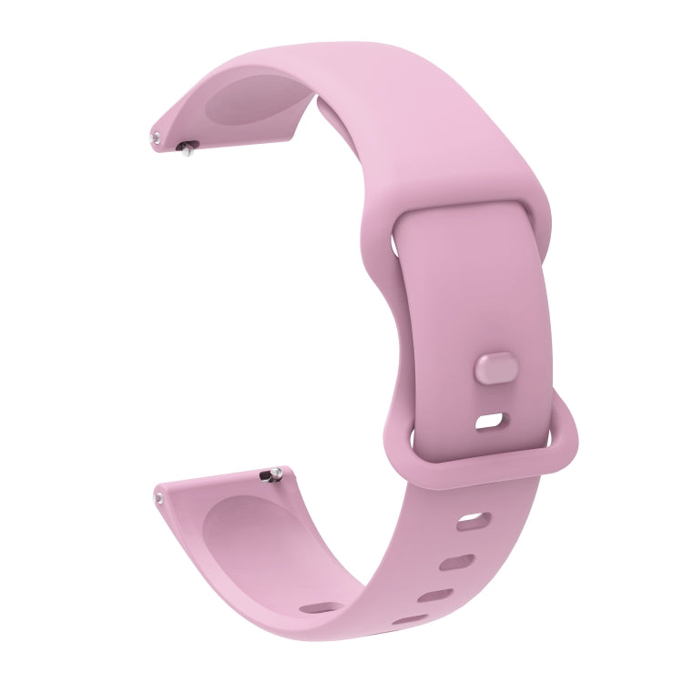 20mm For Amazfit GTS4 / GTS4 mini / GTS3 Universal Inner Back Buckle Perforation Silicone Watch Band(Light Purple) - Watch Bands by MIJOBS | Online Shopping UK | buy2fix
