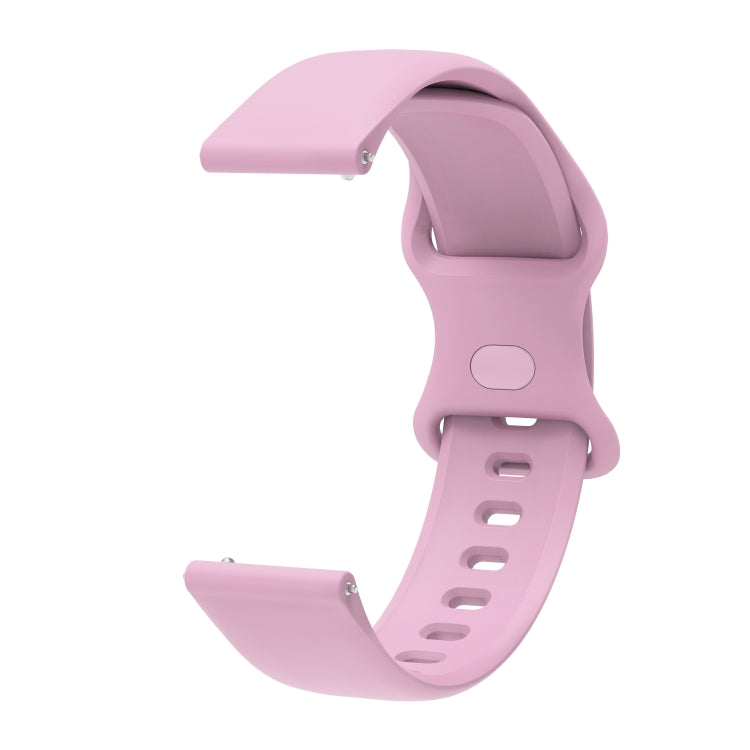 20mm For Amazfit GTS4 / GTS4 mini / GTS3 Universal Inner Back Buckle Perforation Silicone Watch Band(Light Purple) - Watch Bands by MIJOBS | Online Shopping UK | buy2fix