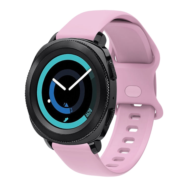 20mm For Amazfit GTS4 / GTS4 mini / GTS3 Universal Inner Back Buckle Perforation Silicone Watch Band(Light Purple) - Watch Bands by MIJOBS | Online Shopping UK | buy2fix