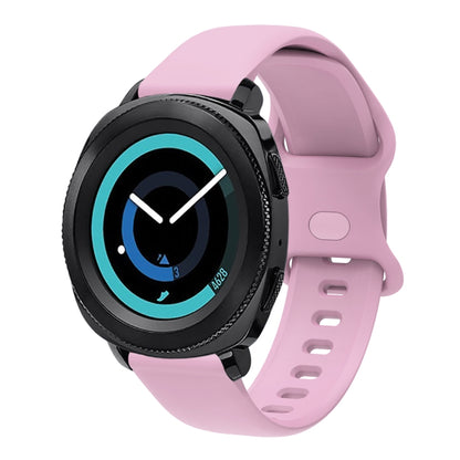20mm For Amazfit GTS4 / GTS4 mini / GTS3 Universal Inner Back Buckle Perforation Silicone Watch Band(Light Purple) - Watch Bands by MIJOBS | Online Shopping UK | buy2fix