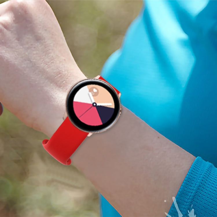 20mm For Amazfit GTS4 / GTS4 mini / GTS3 Universal Inner Back Buckle Perforation Silicone Watch Band(Light Purple) - Watch Bands by MIJOBS | Online Shopping UK | buy2fix