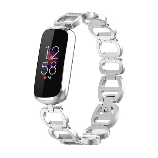 For Fitbit Luxe Special Edition Metal Bracelet Watch Band(Silver) - Watch Bands by buy2fix | Online Shopping UK | buy2fix