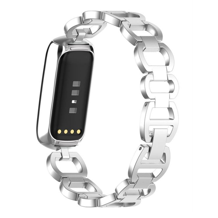 For Fitbit Luxe Special Edition Metal Bracelet Watch Band(Silver) - Watch Bands by buy2fix | Online Shopping UK | buy2fix