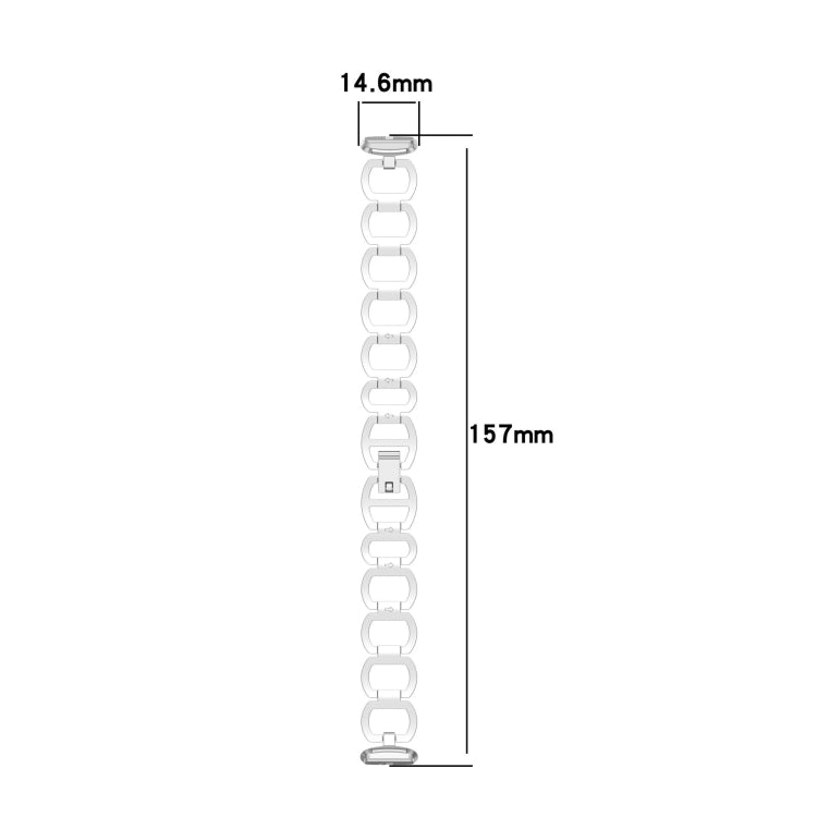 For Fitbit Luxe Special Edition Metal Bracelet Watch Band(Silver) - Watch Bands by buy2fix | Online Shopping UK | buy2fix