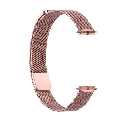 For Fitbit Luxe Special Edition Milanese Metal Magnetic Watch Band(Pink) by buy2fix