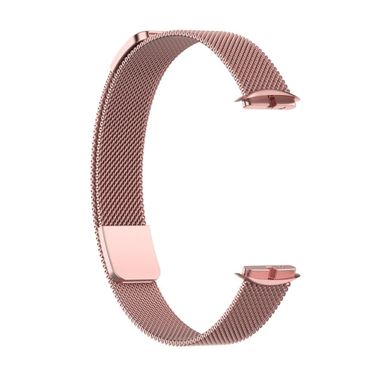 For Fitbit Luxe Special Edition Milanese Metal Magnetic Watch Band(Pink) - Watch Bands by buy2fix | Online Shopping UK | buy2fix