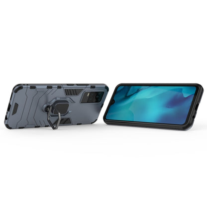 For vivo Y73 PC + TPU Shockproof Protective Case with Magnetic Ring Holder(Navy Blue) - vivo Cases by buy2fix | Online Shopping UK | buy2fix