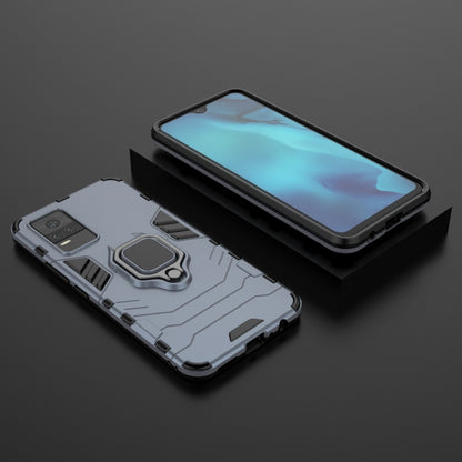 For vivo Y73 PC + TPU Shockproof Protective Case with Magnetic Ring Holder(Navy Blue) - vivo Cases by buy2fix | Online Shopping UK | buy2fix
